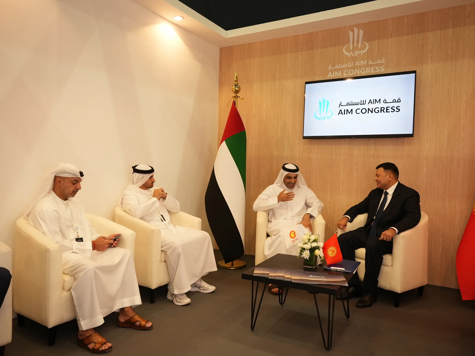 Meetings of the Tamchy SFIT delegation with government and business institutions of the Gulf states at AIM Congress in Dubai